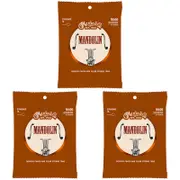 3PK Martin Guitar M400 Mandolin Strings 80/20 Bronze Light Gauge