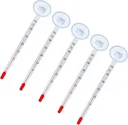 Folpus 5x Floating Aquarium Thermometer Submersible Thermometer Measurement Easy Read Glass Tube Accurate Analog with Suction Cup, stick
