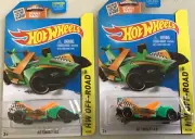 TWO 2015 HOT WHEELS OFF ROAD TREASURE HUNTS JET THREAT 4.0 95/250