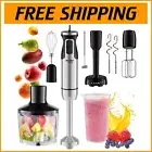 Compact Immersion Blender Set - 7 Attachments for Effortless Food Preparation