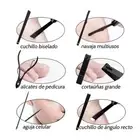 18Pcs Manicure Set Stainless Steel Nail Clippers Pedicure Knife Tool Kit For ECA