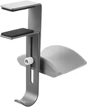 Zerodeko Aluminum Alloy Headphone Rack Under Desk Headset Stand Hanger Hook Compact Design for Gaming Headsets and Audio Accessories Sleek Finish