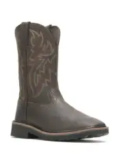 Wolverine Men's Size 13 M Rancher WP Work Boots Black/Brown Leather W10768