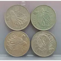 在飛比找蝦皮購物優惠-幣804 新加坡1967.74.80.81年50分硬幣 共4