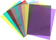 Veemoon Light Filters PVC Film Sheets Cellophane Sheets Sis Gels Overlays for Reading