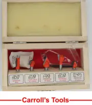 5pc Router Bit Set 1/4" shank