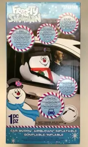 Gemmy 3 ft LED Frosty the Snowman Car Buddy Airblown Inflatable Passenger NIB