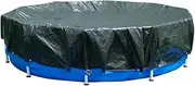 Covall 21ft Pool Cover Swimming Pool Cover,Pool Covers for Above Ground Pools with Winch and Cable，Strength & Durable,UV Protection(Green/Black)