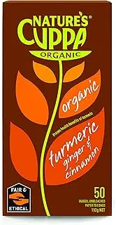 Nature's Cuppa Organic Turmeric Tea Bags, 50 Count