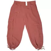 Urban Outfitters Cargo Pant Womens Baggy Balloon Wide-leg Cinched Hem XXXL Y2K