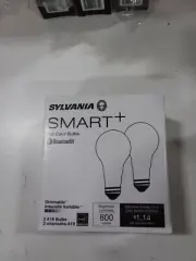 SYLVANIA Bluetooth Mesh LED Smart Light Bulb A19 60W 2 PK (75760)