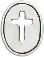 Basic Spirit Pocket Token Coin - Open Cross/Blessings - Handcrafted Pewter