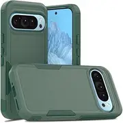 [ZUSLAB] Rugged Case for Pixel 9 Pro XL Defender Protective Heavy Duty Shockproof Dustproof Cover for Google (2024) - Green