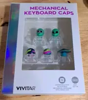 Vivitar Mechanical Keyboard Caps Alien UFO Space Theme Weird Novelty Keycaps