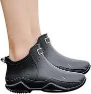 [Generic] Waterproof Rubber Rain Boots - Ankle Rain Boots Shoe Protectors Non-Slip Rain Shoe Cover,Boot Rain Covers Reusable Short Shoe Rain Covers for Hiking Climbing Camping Outdoor Sports