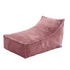 Cadence & Co. Wilde Ribbed Luxe Fleece Beanbag Cover (Blush) W80 x D98 x H74cm