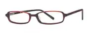 Calabria Vivid 733 Designer Reading Glasses in Black-Red ; +1.00