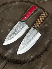 Handmad Meat Cleaver Knife High Polished Chef knife Engraved Butcher Knife