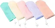 Generic 5pcs Lathering Mesh Soap Bag Foam Net Dish Soap Exfoliating Bar Soap Bags Labelled Draining Soap Dish Soap Saver Pouch Soap Tray Marble Soap Holder Soap Bars Soap Travel Case or