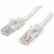 StarTech 1m Cat5e Snagless RJ45 UTP Patch Cable (M/M), White - 45PAT1MWH