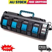 DC18SF 4-Port 14.4V-18V 3A Charger For Makita 18V Battery BL1830 BL1850B BL1860B