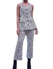Eva Franco plaid pant set size S