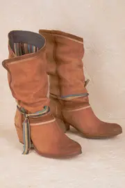 Asha Leather Boot--FEL-8472