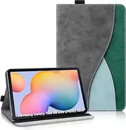[AsWant] Case for Samsung Galaxy Tab S6 Lite 10.4 Inch 2024/2022/2020 Tablet with Wallet and Stand Function, Protective Case Compatible with (SM-P620/P625/P610/P613/P615/P619) Case (Dark Grey)
