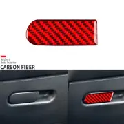 Red Carbon Fiber Co-pilot Glove Box Handle Cover For Mini Cooper Countryman F60 (for: Mini)