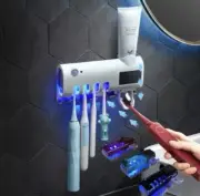 Toothbrush Holder Steriliser EVEXIA with UV light and USB- Rack Paste Squeezer