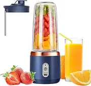 Portable Blender Personal Juicer, Mini Hand Blender For Shakes, Travel Baby Food Blender Puree Mini, Rechargeable Battery, Blending Cup & Leak-proof Lid, Healthy Shakes On The Move For Travel Kitchen