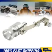Car Turbo Sound Silver Muffler Exhaust Pipe Oversized Roar Loud Whistle Sound (for: Subaru)