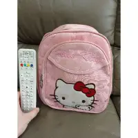 在飛比找蝦皮購物優惠-正版 二手 HelloKitty 凱蒂貓 粉紅色 雙層背包 