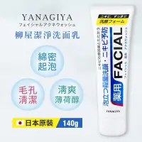 在飛比找Yahoo奇摩購物中心優惠-【Yanagiya 柳屋】潔淨洗面乳140g x3入-日本境