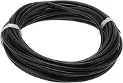 VekAuto 1 Piece Ground Cable 10 m Power Cable Universal Car Radio, Automotive, Car Speaker Fully Insulated & Soft Touch Jacket TC Black 18AWG 3 Conductors
