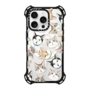 iPhone 16 Pro Bounce Case MagSafe Compatible Jellybeans cat by Watercatlor