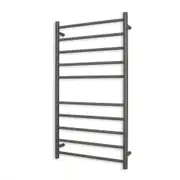 Radiant Gun Metal Grey 600 x 1100mm Round Heated Towel Rail (Right Wiring) GMG-RTR02RIGHT