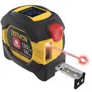 2 in 1 Digital Laser Tape Measure | 130Ft/40M Laser Distance Meter Display on Ba