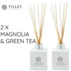 2 x Tilley Reed Diffusers MAGNOLIA & GREEN TEA 150ml Authentic
