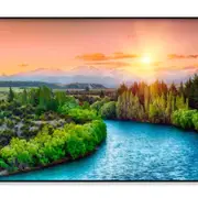 River Running Through Lush Forest Print 100% Australian Made 120x90cm (Poster)