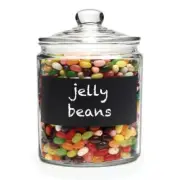 Circleware - Chalk it Up 1.9Ltr Glass Canister with Chalkboard Panel