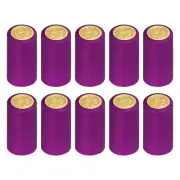 100Pcs PVC Heat Shrink Capsules Wine Shrink Wrap Cap, 30x60mm Rose Red