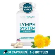 1-3X Lymphatic Supplement To Reduce Swelling, Lymphatic Support | 60 Capsules