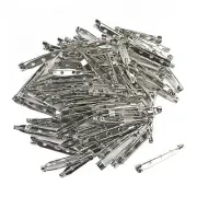 Bar Pins Brooch Clasp Backs Safety Silver Name Tags Badges 38mm 1-1/2" Qty 100