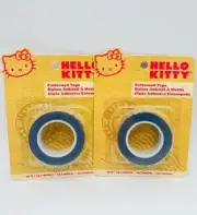 Sanrio Hello Kitty Patterned Washi Tape Blue Craft Scrapbooking 90ft Total Lot 2