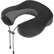 Laser Memory Foam Deluxe Neck Pillow - Black