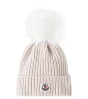 [Moncler Enfant] Moncler Enfant Ribbed-knit wool beanie S pink