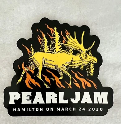 PEARL JAM STICKER HAMILTON ONTARIO CANADA 3/24/2020 EDDIE VEDDER