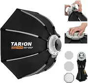 TARION Quick Setup Octagon Softbox - 55cm/22in Collapsible Octabox Soft Box with Bowens Mount Honeycomb Grid Portable Softbox for Newborn Portrait Product Photography Vlogging OC-55F SOFTBEAM