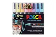 Uni Posca PC5M Bullet Tip Pastel Marker 2.5mm (Pack of 8)